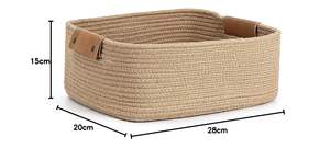 Cesta Organizadora Premium de Yute y Algodón para Regalos y Almacenamiento - Product Image 3