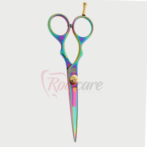 Premium Quality <b>Left</b>-<b>Handed</b> Foldable Barber <b>Scissors</b> Stainless Steel Blade Long New Arrival Top Price ROOTCARE INSTRUMENTS - Product Image 3