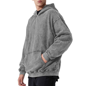 Sudaderas con capucha de algodón de alta calidad, gruesas, con lavado ácido para hombre, en oferta, recién llegadas, sudaderas con capucha con lavado ácido para la temporada de invierno - Product Image 5