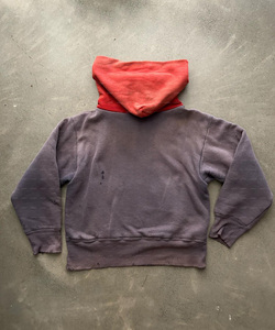 Pullover Cropped Hoodie Manufacturers Cotton Patchwork Two Tone Mineral Blank Distressed Vintage Sun Faded Acid Wash Hoddies Men - Product Image 2