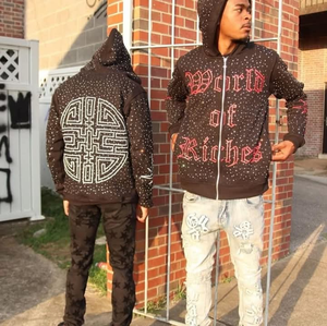 Custom French Terry ZIP up Hoodie Good Quality Puff Print Hoodie <b>Y2K</b> Cropped Pink <b>Hoodies</b> En Sweatshirts - Product Image 6