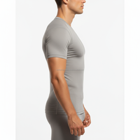 Ensemble de compression 2 pièces pour homme, séchage rapide, sous-vêtement de sport, tenue moulante de performance pour la course et l'entraînement