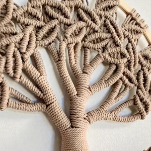 Beautiful Tree <b>Macrame</b> Wall <b>Art</b> Perfect For Yoga Room Meditation Corner And Calm Interior Styling Handcrafted From India - Product Image 2
