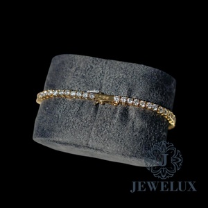 Bracelet tennis en diamant de qualité supérieure pour femmes avec pierres à haute brillance, export, prix de gros compétitif et abordable - Product Image 2