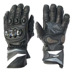 Gants de moto unisexes en cuir personnalisés pour l'hiver, à doigts entiers, compatibles écran tactile, antidérapants, haute durabilité, équipement de protection, longs ou courts - Product Image 1