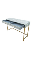 Table console en os incrusté en vente, style ferme britannique, table console artisanale, vente en gros en Inde, consoles de salon pour la décoration de la maison