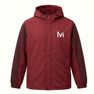 Chaqueta Impermeable de Invierno con Capucha Unisex Premium, Chaqueta Cortavientos Informal para Exteriores con Logotipo Personalizado - Product Image 1