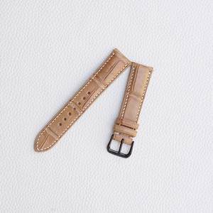 Fournisseur du Vietnam de montre de luxe avec bracelet en cuir d'alligator véritable Bracelets de montre personnalisés de 18mm à 24mm avec boucle en acier inoxydable - Product Image 2