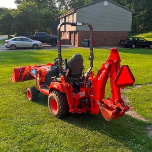 Kubota BX23S 4WD Mini Excavator Backhoe Loader Compact Tractor with Front Bucket and <b>Seat</b> <b>for</b> Farm Construction - Product Image 3