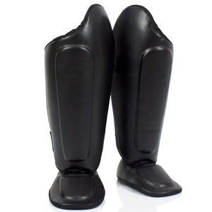 Protector de Espinillas de Piel Sintética Ajustable de Primera Calidad, Protector de Espinillas de Boxeo Transpirable y Cómodo - Product Image 2