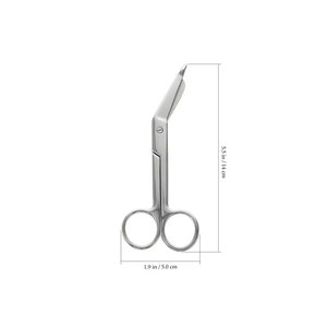 Tijeras para Vendajes Lister de 14 cm, Instrumento Quirúrgico de Acero Inoxidable 2026 para Corte de Apósitos Médicos y de Enfermería, para Uso Doméstico - Product Image 3