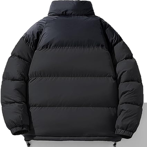 Men Puffer Jacket Thickened Winter <b>Coat</b> Warm Stand Collar Color Block Zip Up Jacket Ski <b>Bubble</b> <b>Coat</b> - Product Image 2