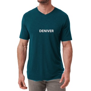 T-shirts décontractés à manches courtes stretch léger de qualité supérieure pour hommes T-shirts solides à col côtelé 100% coton - Product Image 6