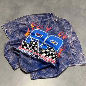 Camiseta de Fiesta para Hombre, Nueva Colección 2026, Personalizada con Lavado Ácido, Estampado DTG Vintage, Parche Desgastado, Cuello Redondo, Corte Regular - Product Image 6