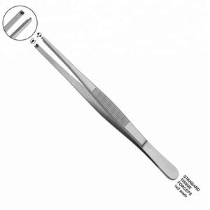 Pince à tissus manuelle en acier inoxydable de 5,5 pouces, instrument chirurgical, certifiée CE - Product Image 1