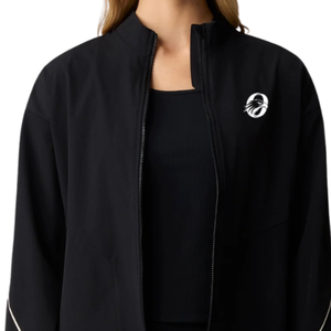 Chaqueta Casual Ligera para Mujer, Negra, con Cierre Completo, Manga Larga, Cuello Alto, para Viajes Diarios y Uso al Aire Libre - Product Image 3
