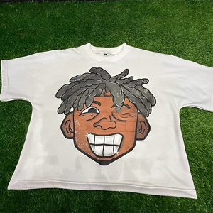 T-shirt vintage 100 % coton imprimé graphique pour homme, personnalisé avec logo, effet délavé, par un fabricant de vêtements de grande taille - Product Image 6