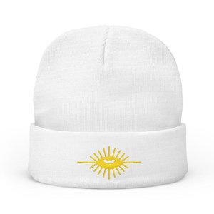 Knights of the All Seeing Eye Knit Beanie Custom Embroidery Masonic Symbol <b>Winter</b> <b>Cap</b> - Product Image 4
