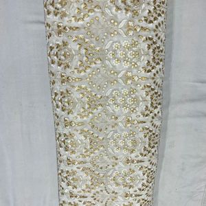 Premium Sequence Embroidery Fabric For Women Fashion Wear Designer <b>Garments</b> Party Wear Dresses Kaftan Abaya Bridal Wear - Product Image 4