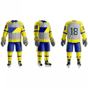 Uniformes de hockey sur glace personnalisés unisexes en polyester respirant, maillots et pantalons sublimés, fabrication OEM ODM au Pakistan, vente en gros, faible MOQ - Product Image 6