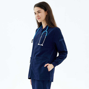 Women's Scrub Jacket Hospital Scrubs Unisex Comfortable Zipper Nursing Jacket Medical Scrubs Jackets - Product Image 6