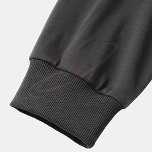 Sweat-shirts pour hommes en polyester et coton 300 GSM, noirs et gris, à capuche, légers, coupe-vent personnalisés pour hommes - Product Image 5