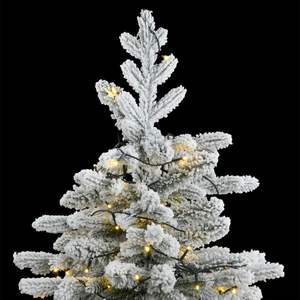 Albero di Natale Artificiale Pieghevole con 300 LED e Neve Sintetica, 210 cm - Product Image 2