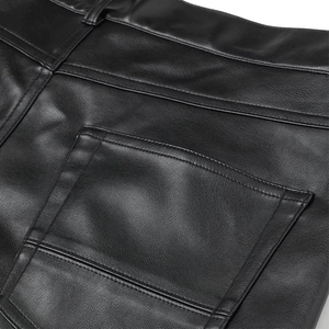 <b>Men</b> Genuine <b>Leather</b> Pants Classic <b>Trousers</b> Slim Fit Motorcycle Riding Wear Casual Street Fashion Outdoor Durable Stylish - Product Image 6