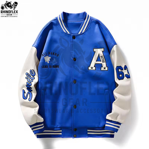 Veste de baseball bomber varsity personnalisée de haute qualité avec broderie chenille et manches en cuir pour homme – Style urbain direct - Product Image 5