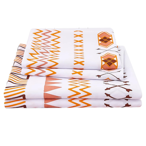 Drap plat en coton polyester à rayures blanches imprimé sur mesure |   Literie de haute qualité certifiée OEKO-TEX, durable et facile d'entretien pour - Product Image 5