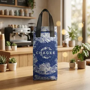 Bolsas de Cordón Reutilizables Personalizadas de Tela No Tejida Laminada en PP, Impresión a Todo Color con Diseño Serigrafiado - Product Image 1