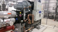 Évaporateur à film tombant immergé à haute capacité et longue durée de vie pour système CVC Trane Carrier, refroidisseur à vis refroidi par eau, avec moteur et coque tubulaire