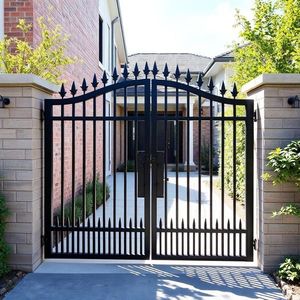 Browse top quality wrought iron <b>gates</b> designed with intricate patterns, robust steel strength, and timeless architectural style. - Product Image 2