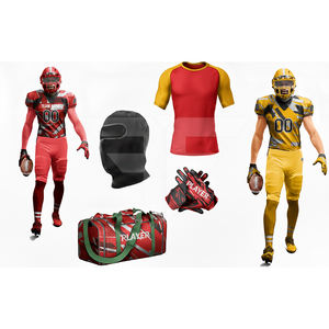 Compre Camisetas de Fútbol Americano al por Mayor, Tejido de Malla Ligero, Tallas Grandes, Impresión Personalizada del Equipo, Camiseta de Fútbol de Manga Corta - Product Image 3