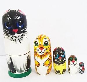 Handmade Eco-Friendly <b>Bamboo</b> Crafts Animal Nesting Dolls 6 Inch Home Decoration Art Collectible theperfectbazaar - Product Image 1
