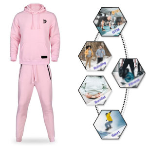 Survêtement d'hiver personnalisé à capuche pour homme en polyester/coton, écologique, respirant, décontracté - Product Image 5