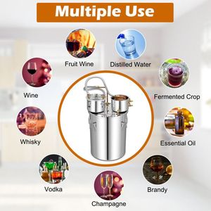 Distillatore d'Acqua 22/38 L, Attrezzatura Fai-da-Te per Whisky, Capacità 5/10 Galloni - Product Image 5