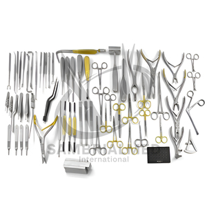 Ensemble d'instruments de rhinoplastie Sambrialmed International Silver, 67 pièces, instruments chirurgicaux en acier inoxydable allemand ENT, CE - Product Image 5
