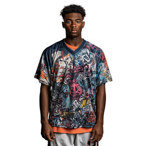 Maillot de lacrosse OEM par sublimation pour homme, avec numéro d'équipe imprimé, hauts de maillot de lacrosse pour homme, 100 % polyester, tenue de lacrosse sublimée - Product Image 4