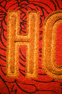 Tapis d'entrée CocoRelief en fibre de coco naturelle, fabriqué à la machine, antidérapant, imprimé en relief, avec support en PVC, décoratif et surélevé - Product Image 4