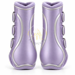 Bottes de brossage pour chevaux conçues avec une doublure lisse, des sangles réglables et une protection confortable pour les soins quotidiens des chevaux. - Product Image 5