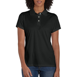 Chemise de golf personnalisée en toile respirante et écologique pour femme, modèle 2026, en coton OEM, bleu roi avec poignets contrastants, séchage rapide - Product Image 1