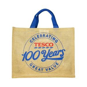 Meilleur prix sac à main fantaisie en jute sac à provisions polyvalent à la mode avec fermeture éclair et poignée - Product Image 4