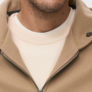 Sweat-shirts unisexes d'hiver personnalisés avec tissu en molleton 100% polyester/coton, fermeture éclair, poche, design imperméable, service OEM/ODM - Product Image 2