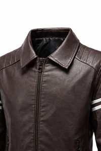 Chaqueta de Cuero para Hombre, Nueva Colección Otoño-Invierno, Chaqueta de Cuero Cálida de la Mejor Calidad para Hombre y Mujer - Product Image 3