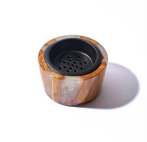 FAIZA CRAFT FC-7346 Brûleur d'encens artisanal en bois d'acacia et de santal de qualité supérieure, écologique, durable, aromathérapie, toutes saisons - Product Image 3