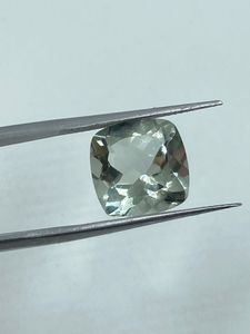 Natural Top Quality Green Amethyst Gemstone Loose Stone 7.31Carat 12MM <b>Cushion</b> Cut Green <b>Colour</b> For Jewelry Making - Product Image 3
