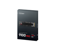 9100PRO PCIe 5.0 V-NAND TLC, Kompatibel dengan Motherboard X670E Z790, Kecepatan Data Center 14800MB/s, Rendering 3D & LLM.