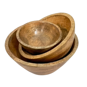 Bol en bois de manguier traditionnel et moderne, fait main, écologique et durable, pour la table à manger à la maison, fruits et collations sèches, fournisseur indien - Product Image 6