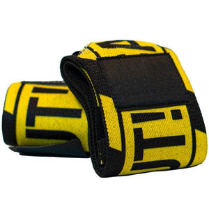 Attelle de poignet ajustable respirante personnalisée pour l'entraînement, protection anti-transpiration, bandes de maintien pour haltérophilie en polyester - Product Image 1